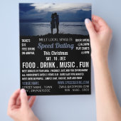 Romantische Couple, Speed Verabredet Event-Werbung Flyer (Hand)