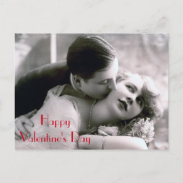 Romantische Couple Vintag Retro Liebe Valentinstag Feiertagspostkarte