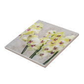 Romantische Creme & Lilac Orchids Fliese (Seite)