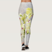 Romantische Creme & Lilac Orchids Leggings (Rückseite)