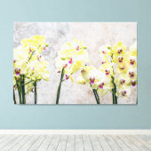 Romantische Creme & Lilac Orchids Leinwanddruck (Insitu (Holzboden))