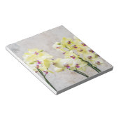 Romantische Creme & Lilac Orchids Notizblock (angewinkelt)