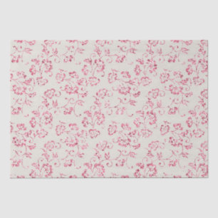 Romantische Creme Pink Glitzer Blumenzehen Seidenpapier