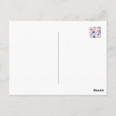 Romantische Daisy-Blume Postkarte (Rückseite)