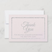 Romantische Dankeskarten Einladung (Vorderseite)