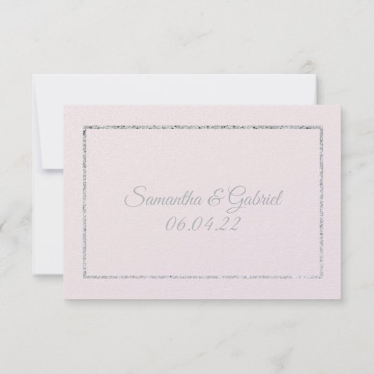 Romantische Dankeskarten Einladung (Rückseite)