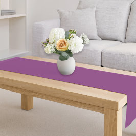 Romantische Dekoration aus solidem lila Frühling Kurzer Tischläufer