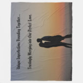 Romantische Dekoration, Paare oder Hochzeitsgesche Fleecedecke (Vorderseite)
