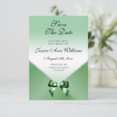 Romantische Diamanten, Emerald Bow, Save the Date (Stehend Vorderseite)