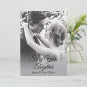 Romantische Diamanten Foto 60 Hochzeitstag Einladung (Stehend Vorderseite)