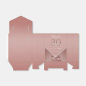 Romantische Diamanten & Rose Gold Bow 30. Geburtst Geschenkschachtel (Ungefaltet)