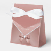 Romantische Diamanten & Rose Gold Bow 30. Geburtst Geschenkschachtel (Vorderseite)