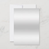 Romantische Diamanten & Silberbow Save the Date 25 (Rückseite)