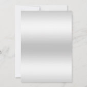 Romantische Diamanten & Silberbraun 25. Geburtstag Einladung (Rückseite)