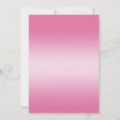 Romantische Diamanten und rosa Abschluss Einladung (Rückseite)