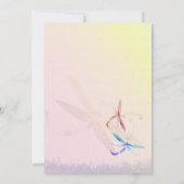 Romantische Dragonfly Seine & Hers Paare Dusche Einladung (Rückseite)