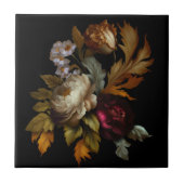 Romantische dramatische "Old World"-Blüte 3 Fliese (Vorderseite)