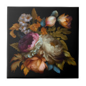 Romantische dramatische "Old World"-Blüte 6 Fliese (Vorderseite)