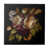 Romantische dramatische "Old World"-Blüte 8 Fliese (Vorderseite)