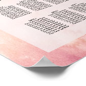 Romantische Dream Blossom Hochzeitskarte Poster (Ecke)