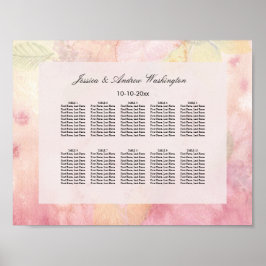 Romantische Dream Blossom Hochzeitskarte Poster