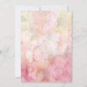 Romantische Dreamy Blossom Überraschung 50. Geburt Einladung (Rückseite)