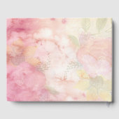 Romantische Dreamy Blossom Wedding Gästebuch (Rückseite)