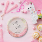 Romantische Dreamy Blossom Wedding Pappteller (Party)