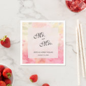 Romantische Dreamy Blossom Wedding Serviette (Beispiel)
