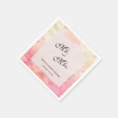 Romantische Dreamy Blossom Wedding Serviette (Ecke)