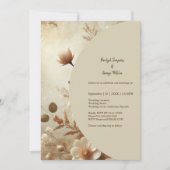 Romantische Dreamy Floral Wedding Einladung (Vorderseite)