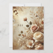 Romantische Dreamy Floral Wedding Einladung (Rückseite)