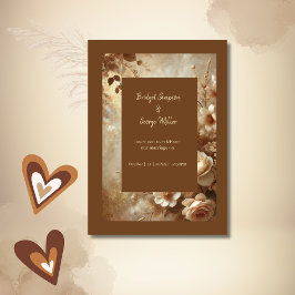 Romantische Dreamy Floral Wedding Einladung