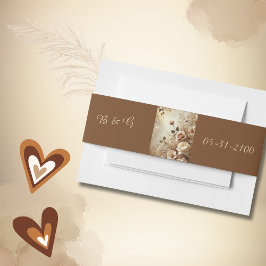 Romantische Dreamy Floral Wedding Einladungsbanderole