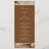 Romantische Dreamy Floral Wedding Programm (Vorderseite)