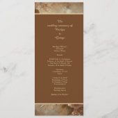 Romantische Dreamy Floral Wedding Programm (Rückseite)