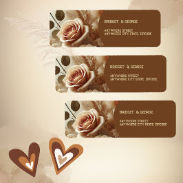 Romantische Dreamy Floral Wedding Rücksendeadresse