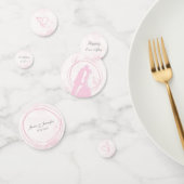 Romantische Dreamy Pink Wedding Couple Table Confe Konfetti (Gruppe)