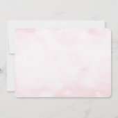 Romantische Dreamy Pink Wedding Couple Wedite Einl Einladung (Rückseite)