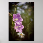 Romantische dunkle Blumen – Botanische Fantasy Boh Poster (Vorne)