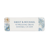 Romantische Dusty Blue Begrüßung (Vorne)