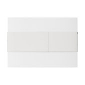 Romantische Dusty Blue Begrüßung Einladungsbanderole (Rückseitenbeispiel)