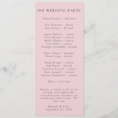 Romantische Dusty Rose Peony Moderne Rahmen Programm (Rückseite)