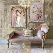 Romantische Dusty Rose Pink & Beige Peony Seidenpapier