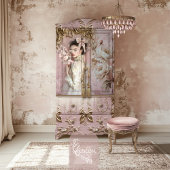 Romantische Dusty Rose Pink & Beige Peony Seidenpapier