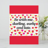 Romantische E-Mail-Grußkarte zu jedem Anlass Karte (Stehend Vorderseite)