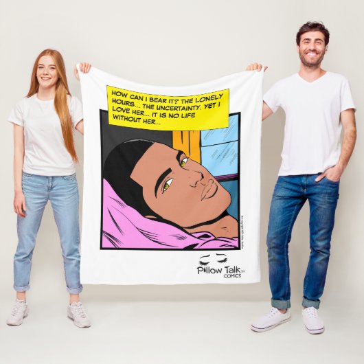 Romantische Echos einsam hören Romantisches Comic Fleecedecke (Beispiel)