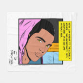 Romantische Echos einsam hören Romantisches Comic Fleecedecke (Vorderseite (Horizontal))