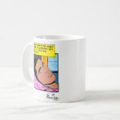 Romantische Echos einsam hören Romantisches Comic Kaffeetasse (Vorderseite Links)