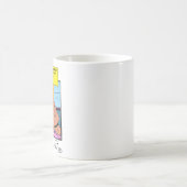 Romantische Echos einsam hören Romantisches Comic Kaffeetasse (Mittel)